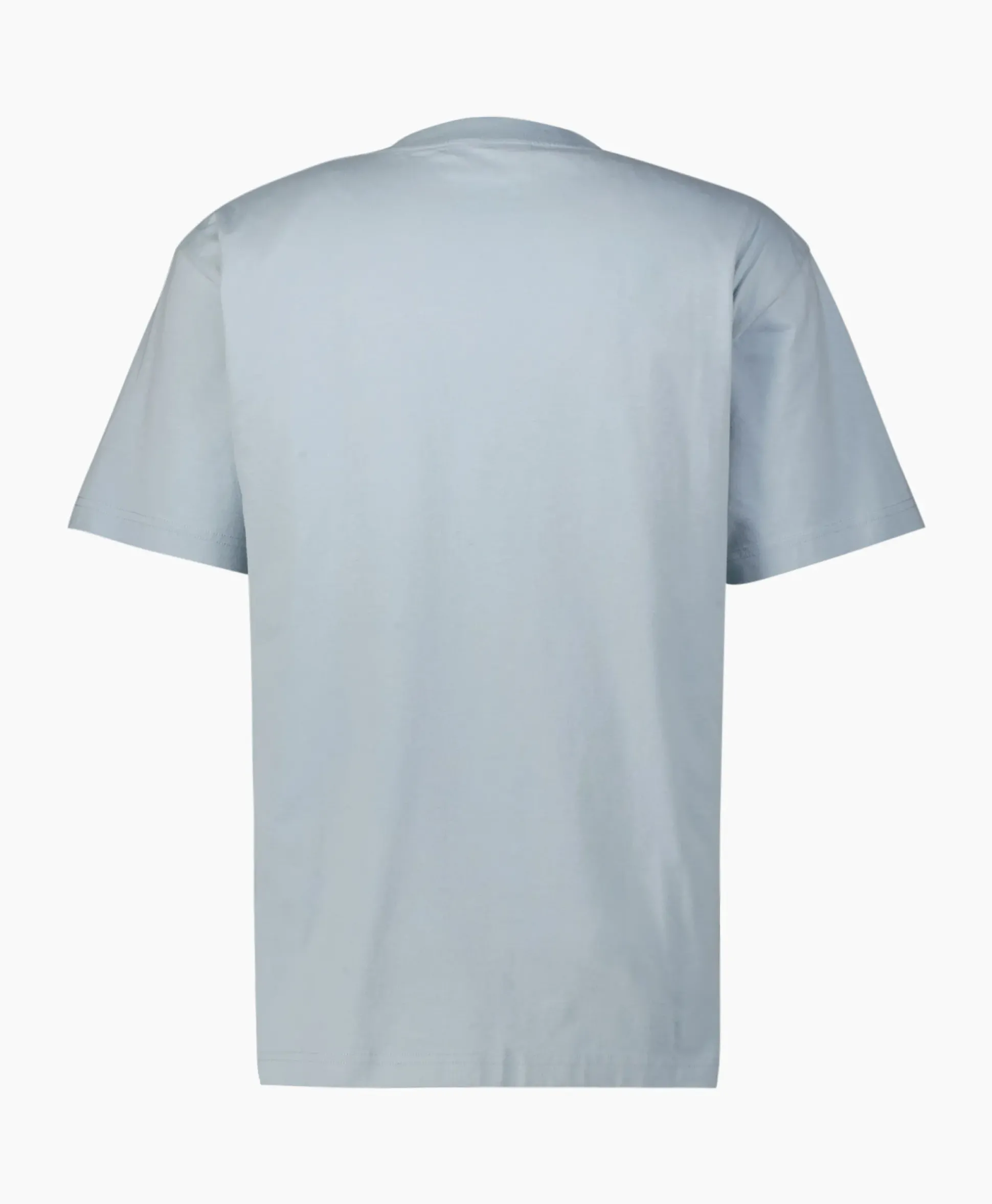 Olaf Hussein T-Shirt Korte Mouw Block Licht Blauw