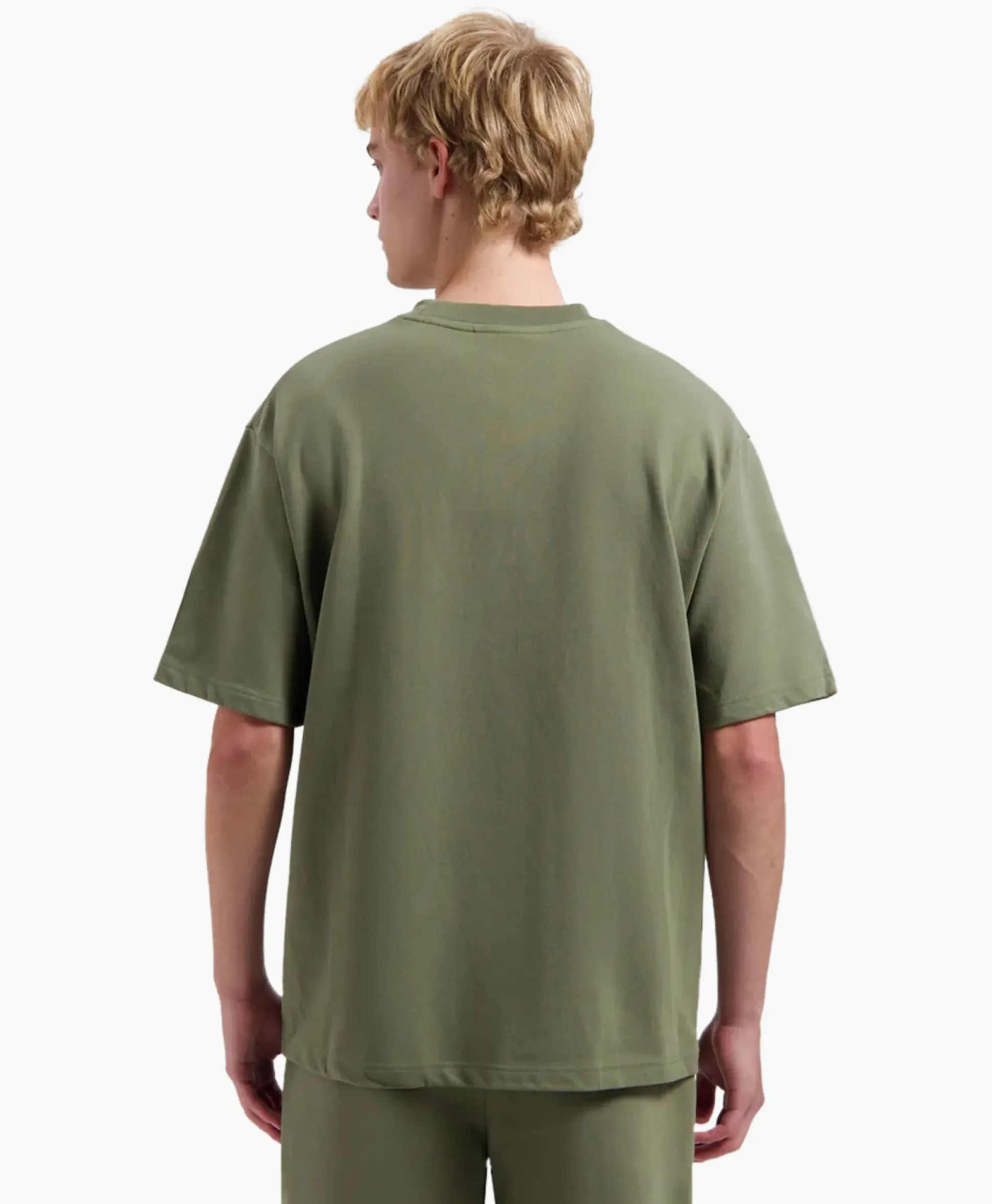 Olaf Hussein T-Shirt Korte Mouw Embroidery Groen