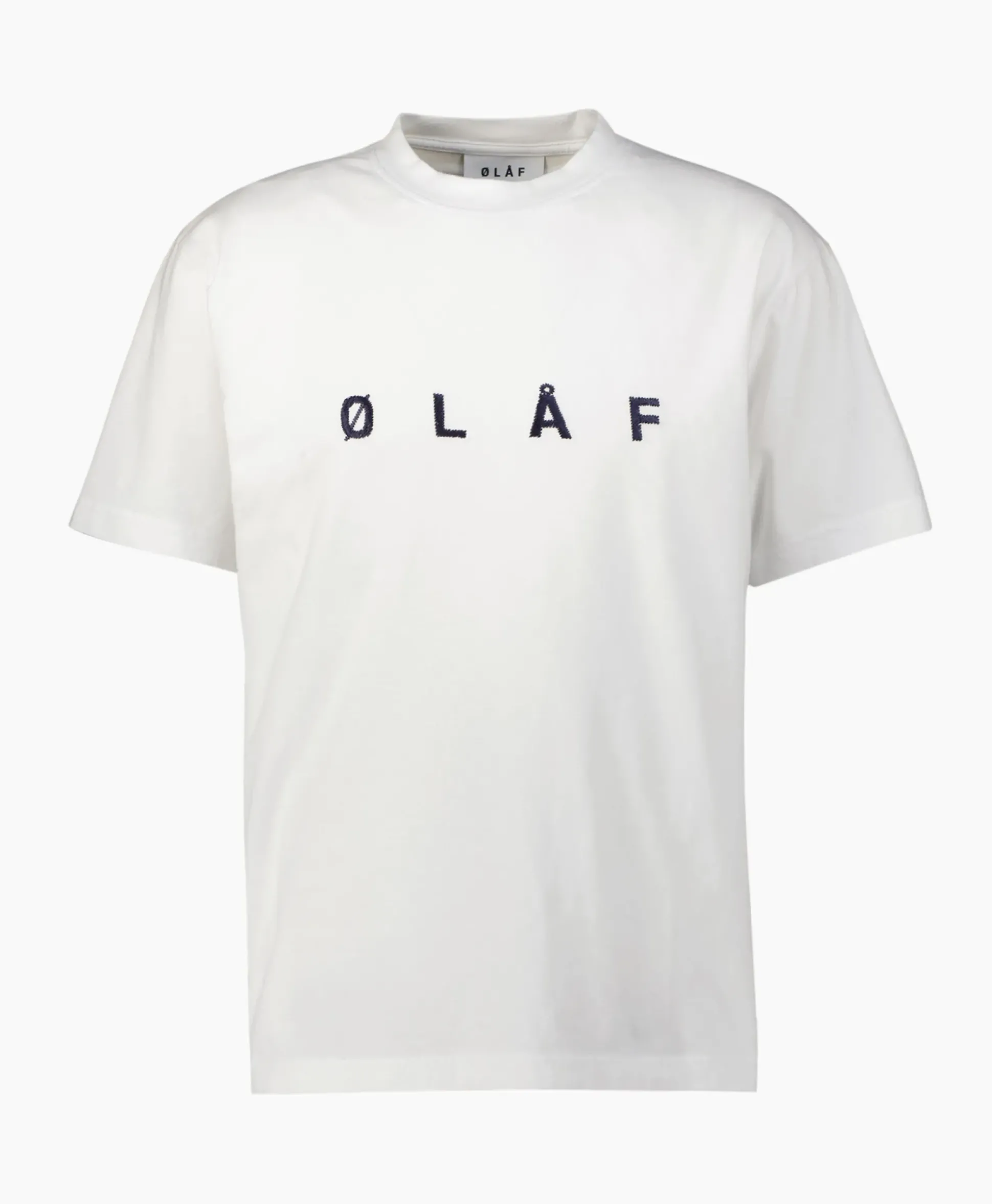 Olaf Hussein T-Shirt Korte Mouw Embroidery Off White