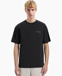 Olaf Hussein T-Shirt Korte Mouw Face Zwart