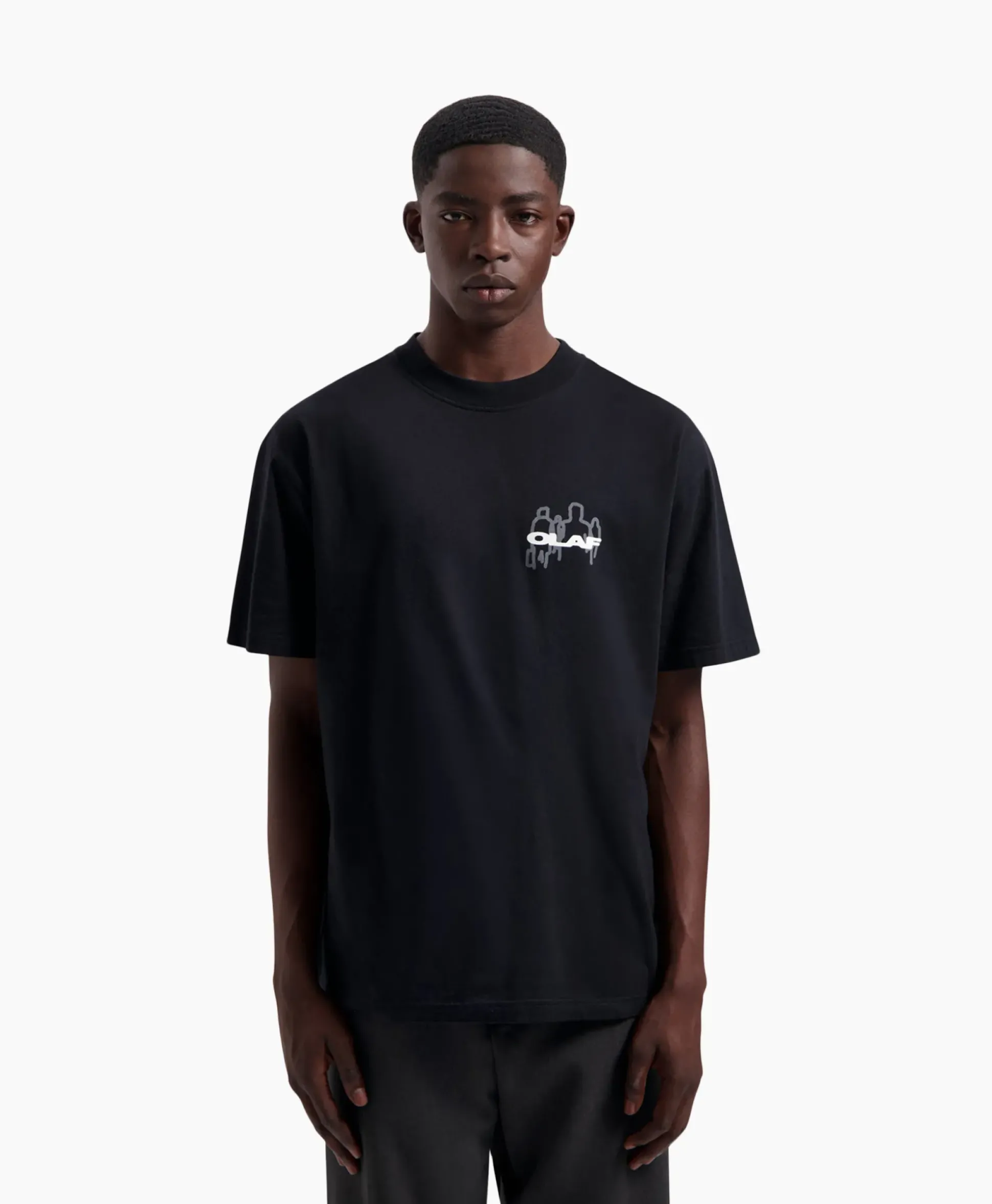 Olaf Hussein T-Shirt Transit Tee Zwart