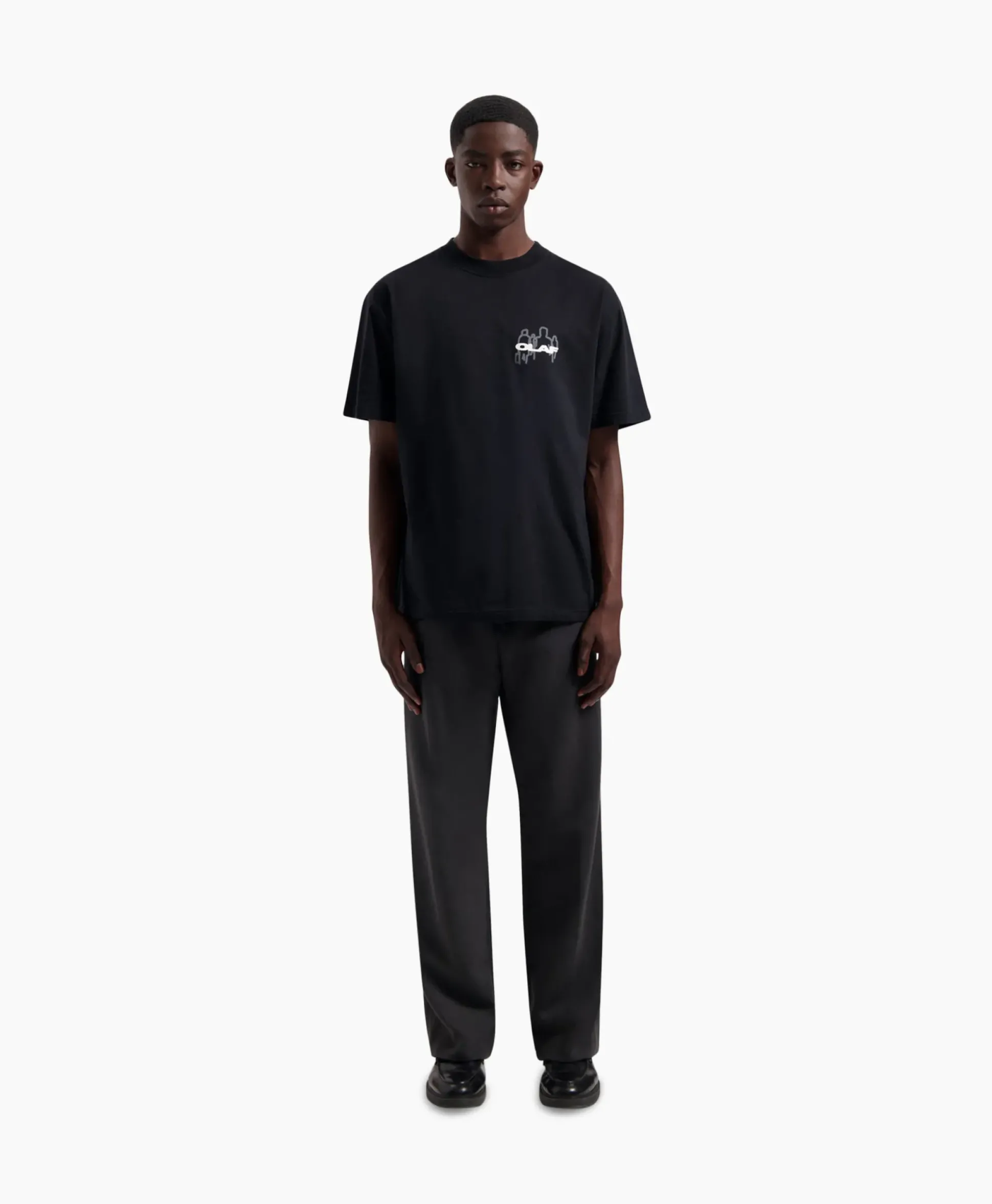 Olaf Hussein T-Shirt Transit Tee Zwart