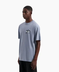 Olaf Hussein T-Shirt Transit Tee Blauw