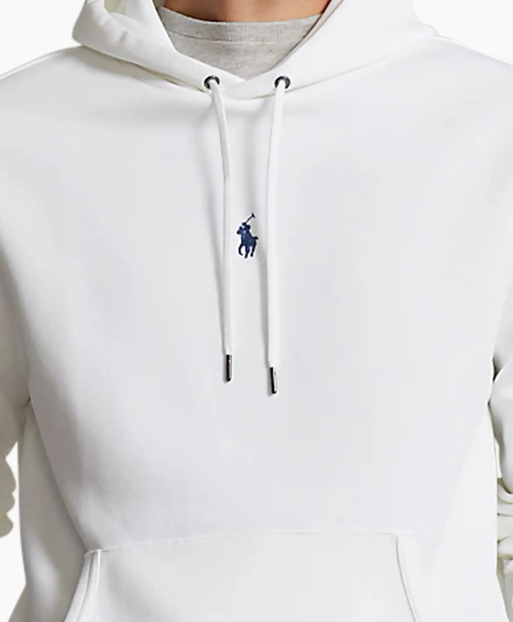 Ralph Lauren Hoodie Mid Logo Wit
