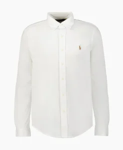Ralph Lauren Overhemd Oxford Mesh Wit