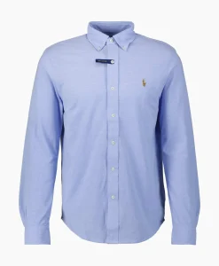 Ralph Lauren Overhemd Oxford Mesh Licht Blauw
