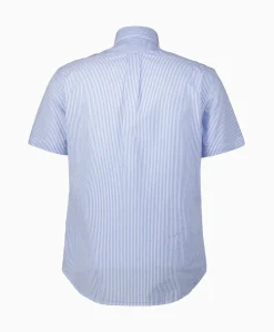 Ralph Lauren Overhemd Seersucker Short Sleeve Licht Blauw