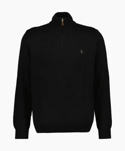Ralph Lauren Pullover Kwart Zip Merino Zwart