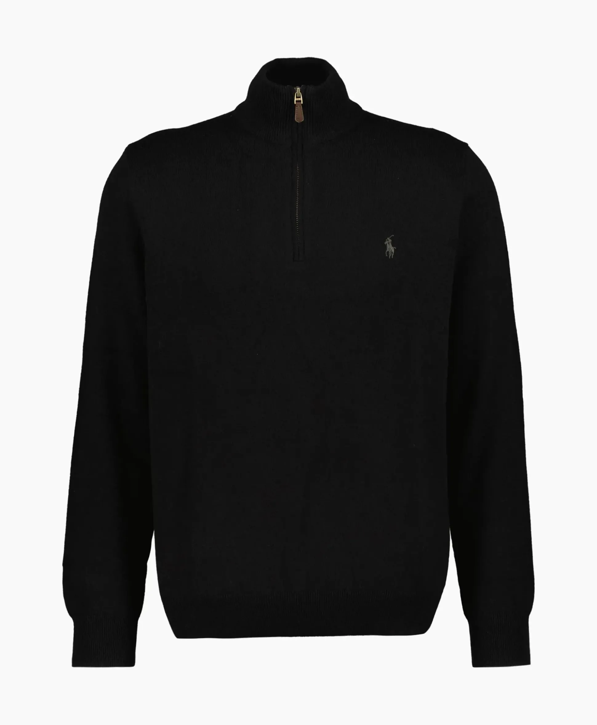 Ralph Lauren Pullover Kwart Zip Merino Zwart