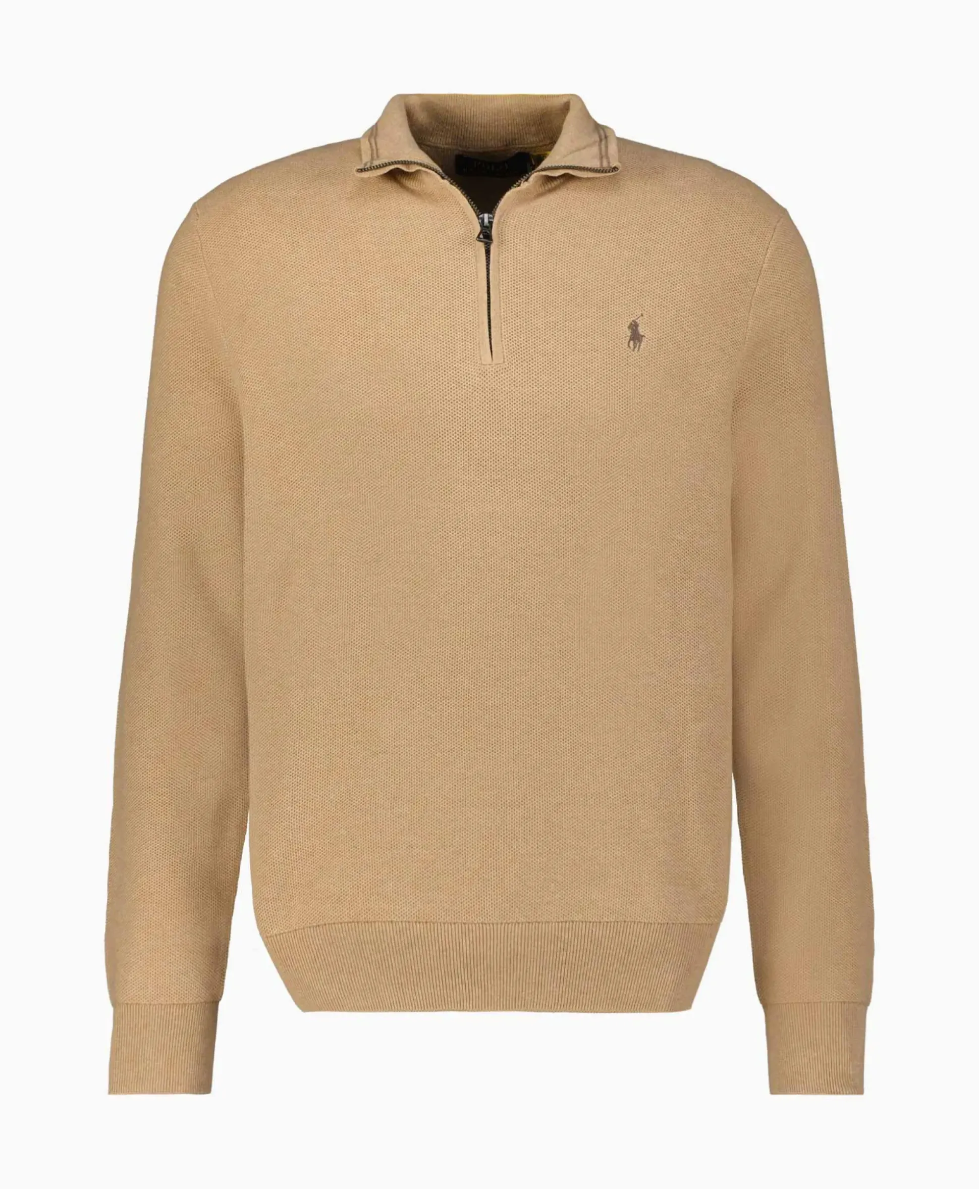 Ralph Lauren Pullover Quarterzip Cotton Beige