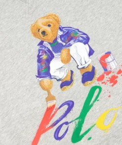 Ralph Lauren Sweater Paint Bear Grijs
