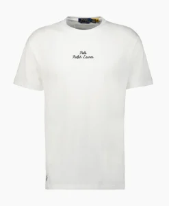 Ralph Lauren T-Shirt Korte Mouw Jersey Mid Logo Wit