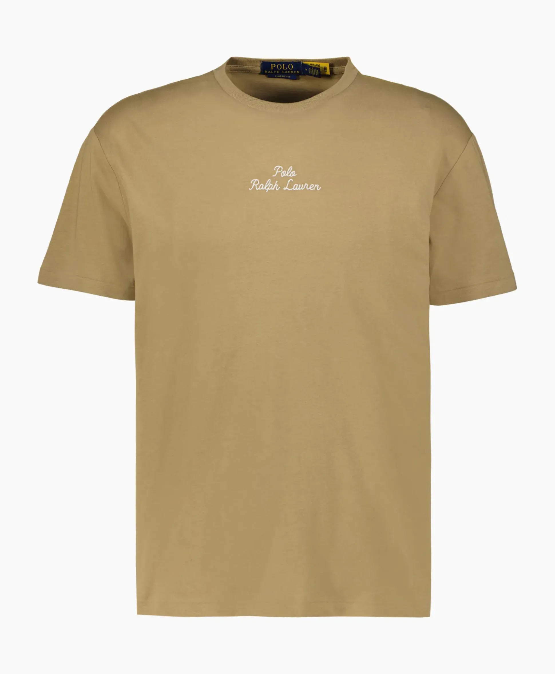 Ralph Lauren T-Shirt Korte Mouw Jersey Mid Logo Zand