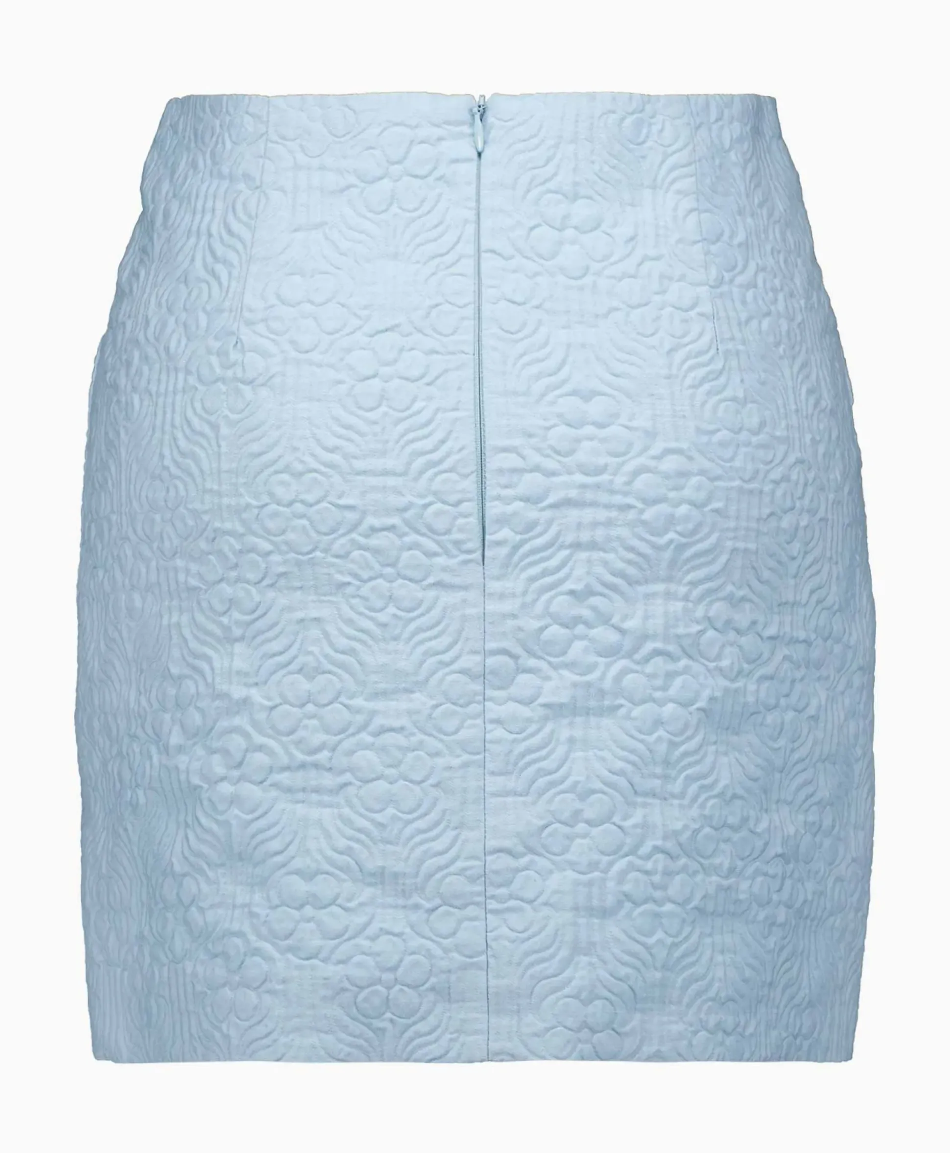 Rohe Minirok Short Jacquard Skirt Blauw