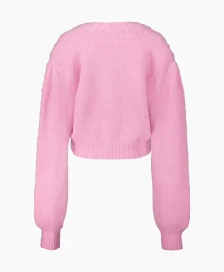Rotate Vest Knit Cropped Pink