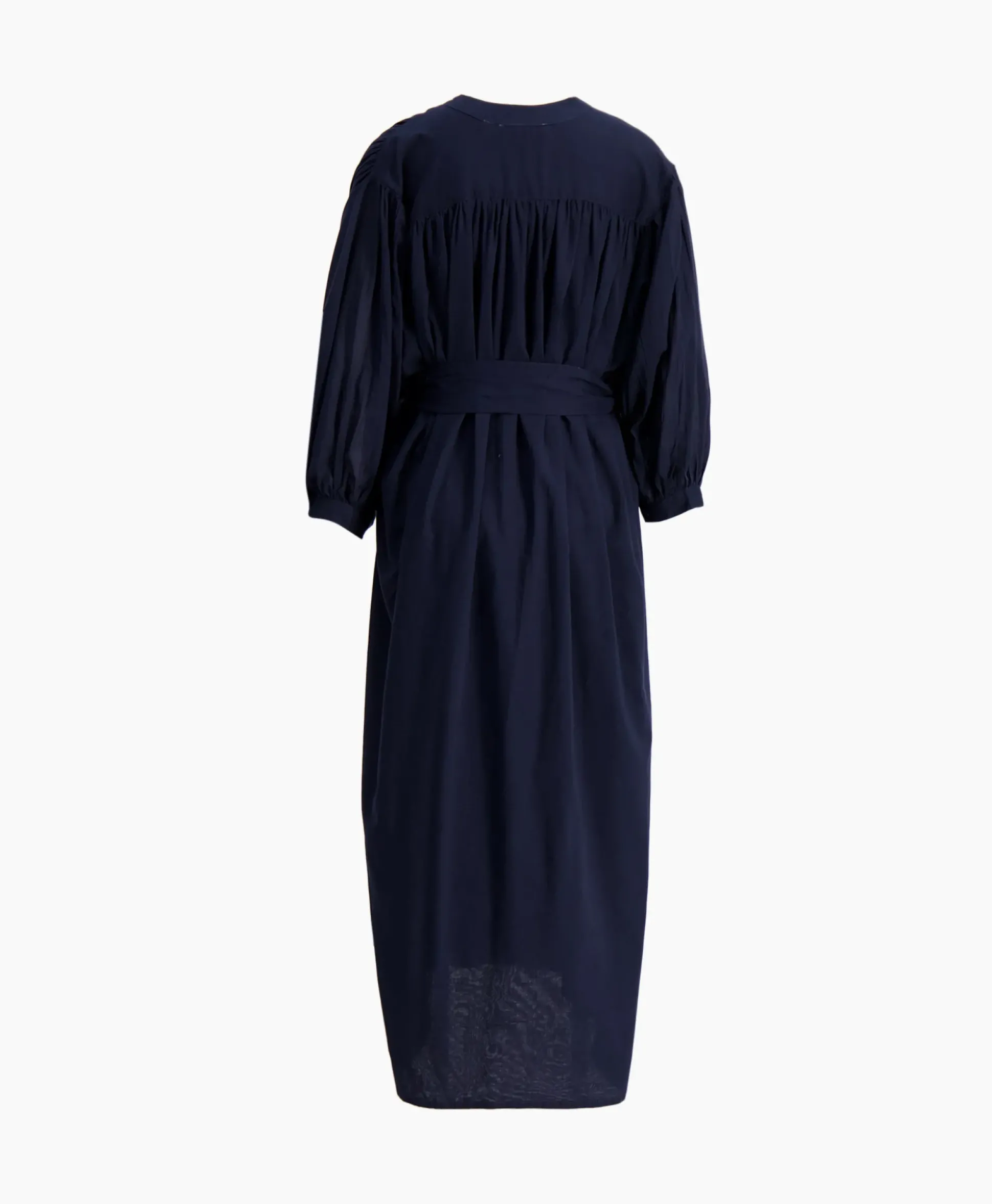 Sea Me Happy Maxi Jurk Balloon Long Double Layered Donker Blauw