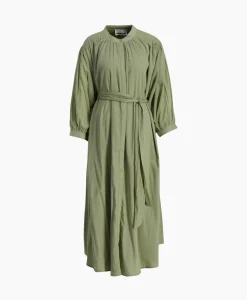 Sea Me Happy Maxi Jurk Balloon Long Double Layered Licht Groen