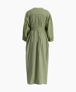Sea Me Happy Maxi Jurk Balloon Long Double Layered Licht Groen
