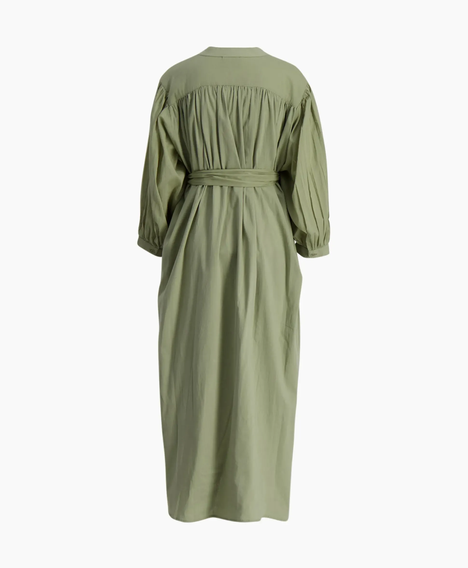 Sea Me Happy Maxi Jurk Balloon Long Double Layered Licht Groen