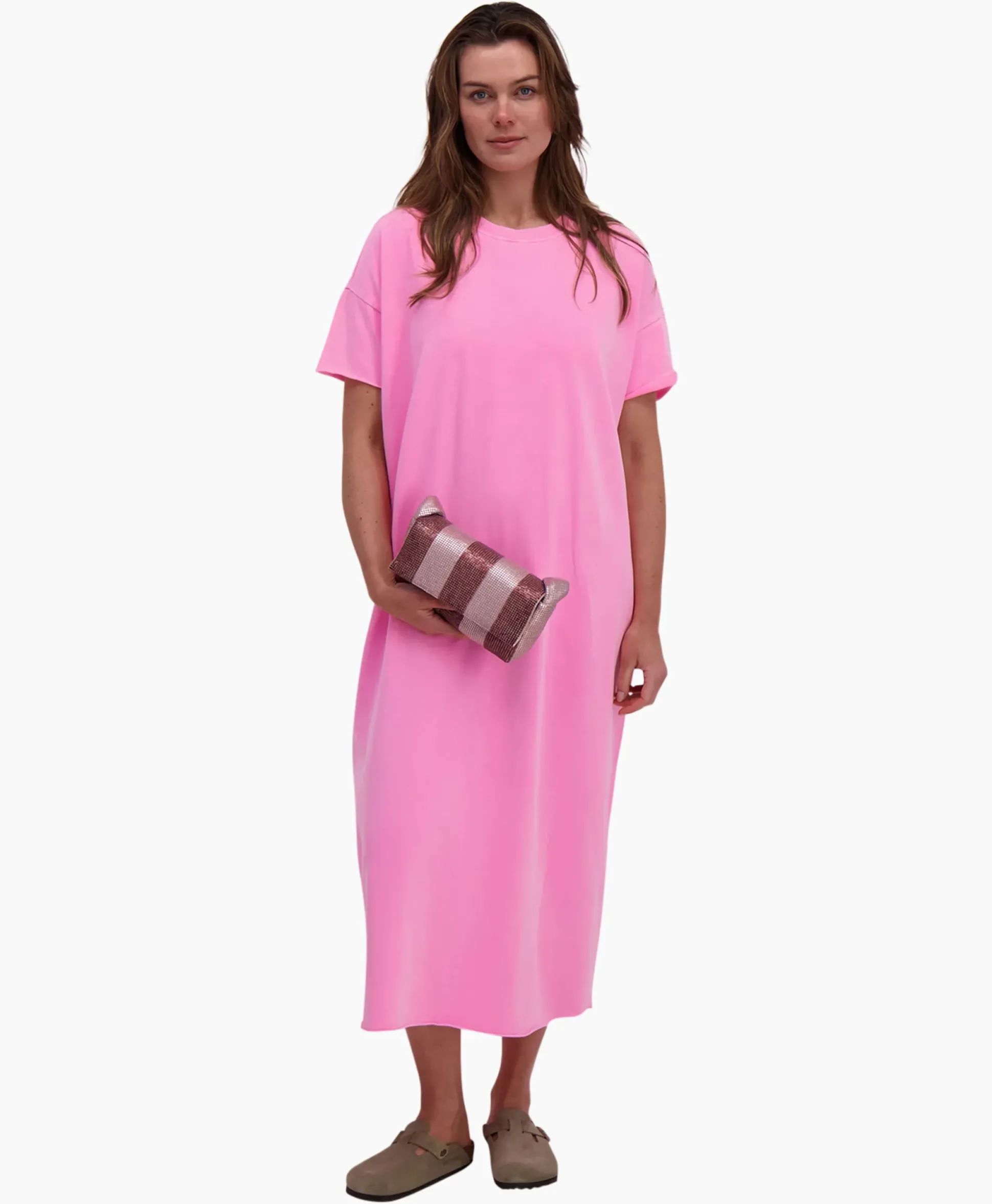 Sea Me Happy Maxi Jurk Gigi Pink