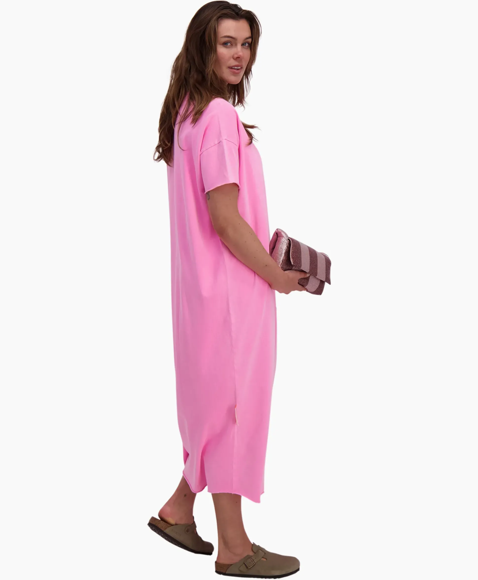 Sea Me Happy Maxi Jurk Gigi Pink