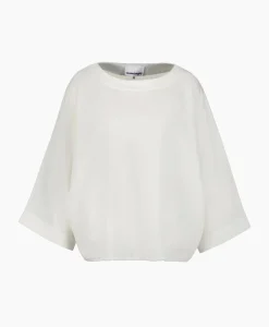 Sea Me Happy Top Moorea Linen Off White