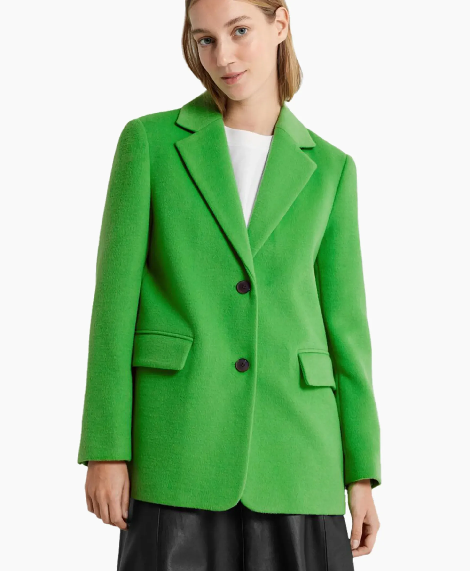 Selected Femme Blazer Sasja Wool B Groen