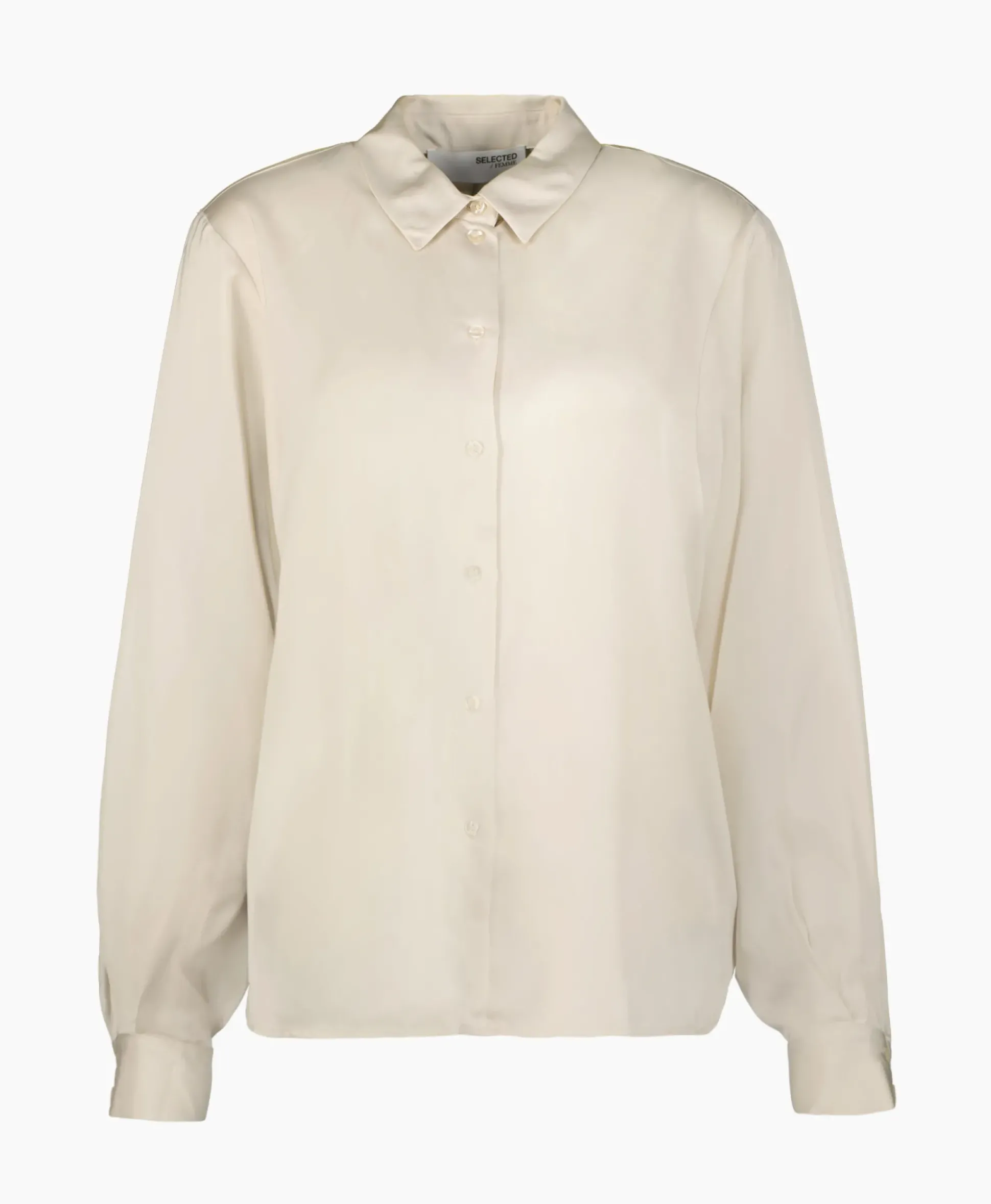 Selected Femme Blouse Talia-Franziska Ls Shirt B Off White