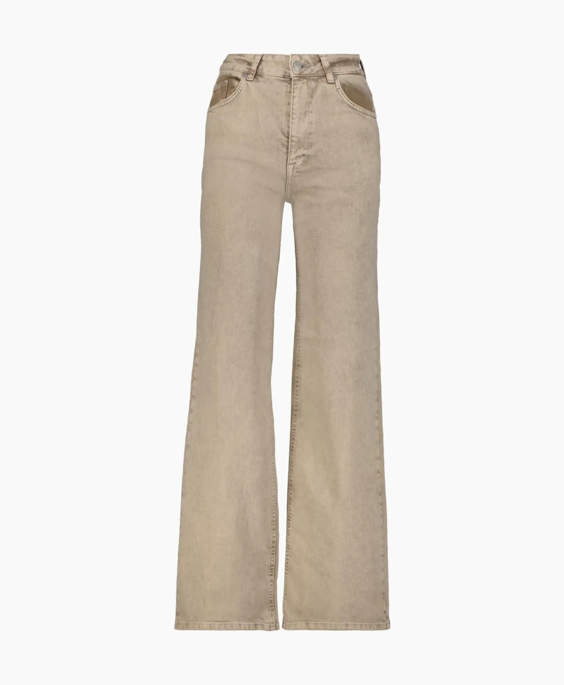 Selected Femme Jeans Alice-Cora Hw Latte Denim Wide J Beige