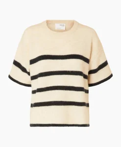 Selected Femme Pullover Maline-Liliana 2/4 Knit O-Neck N Diverse