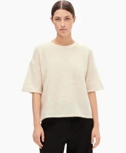 Selected Femme Pullover Maline-Liliana 2/4 Knit O-Neck N Beige