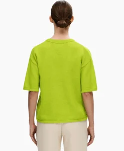 Selected Femme Pullover Maline-Liliana 2/4 Knit O-Neck N Groen