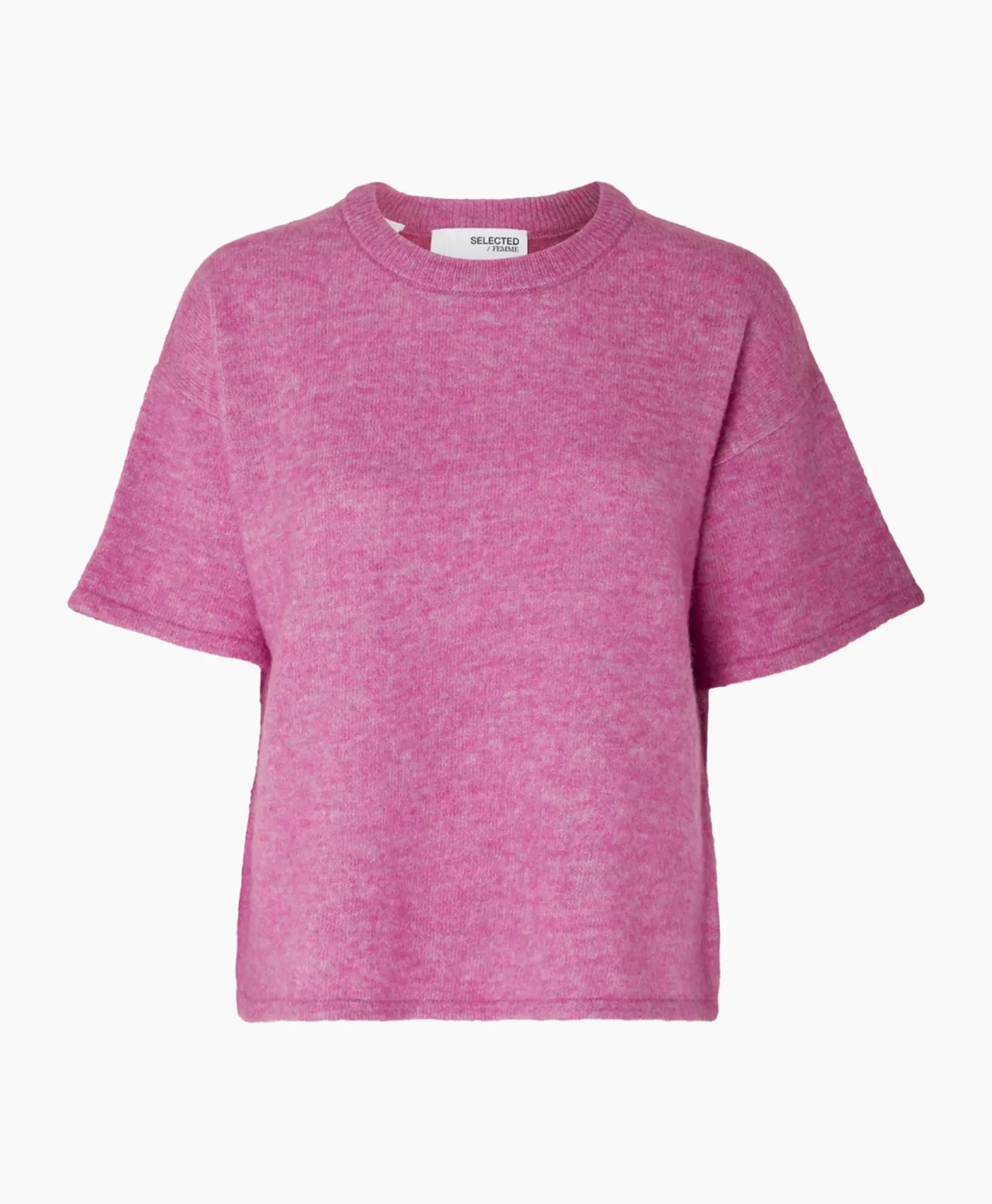 Selected Femme Pullover Maline-Liliana 2/4 Knit O-Neck N Roze