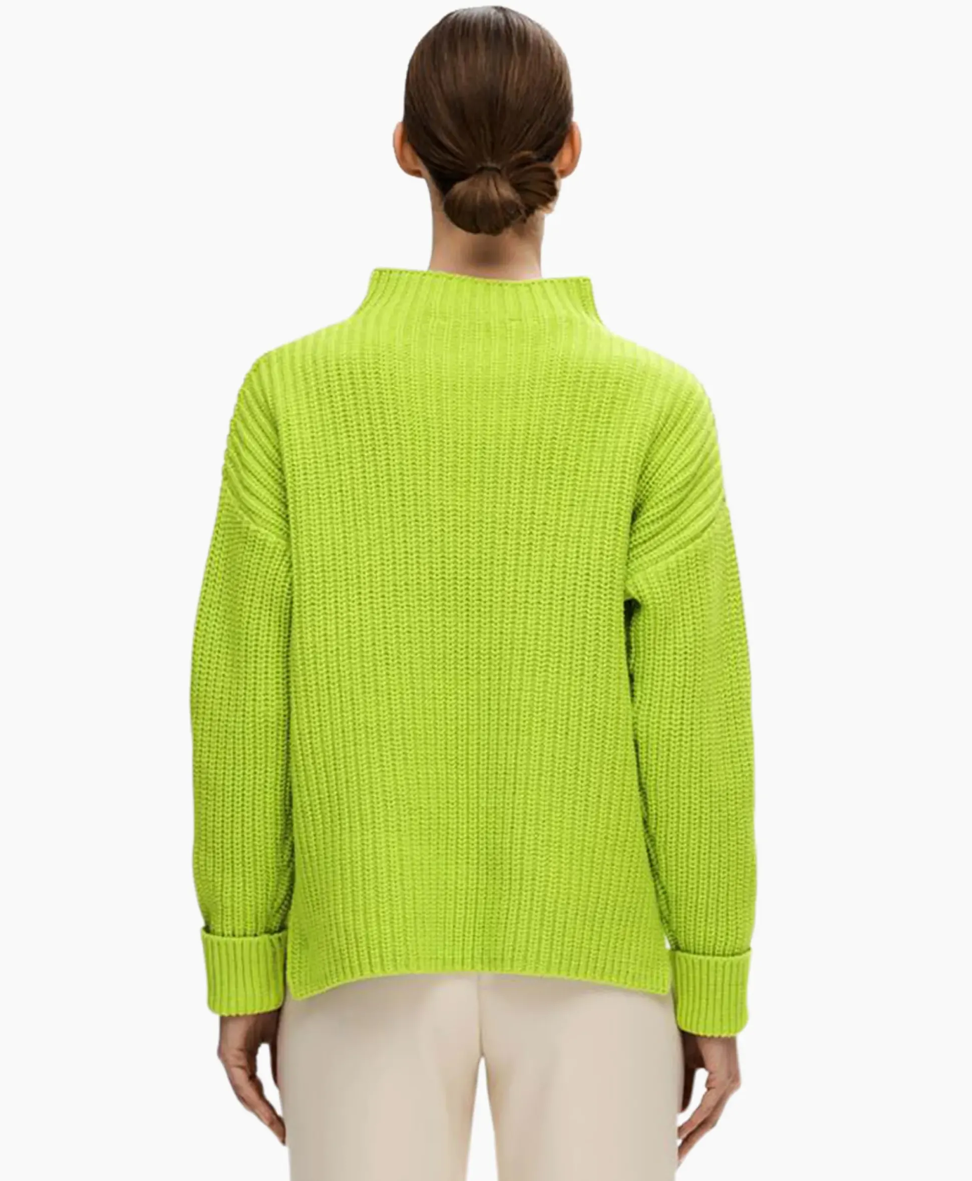 Selected Femme Pullover Selma Ls Knit Noos Groen