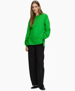 Selected Femme Pullover Yrsa Ls Crew Neck Sweat Groen