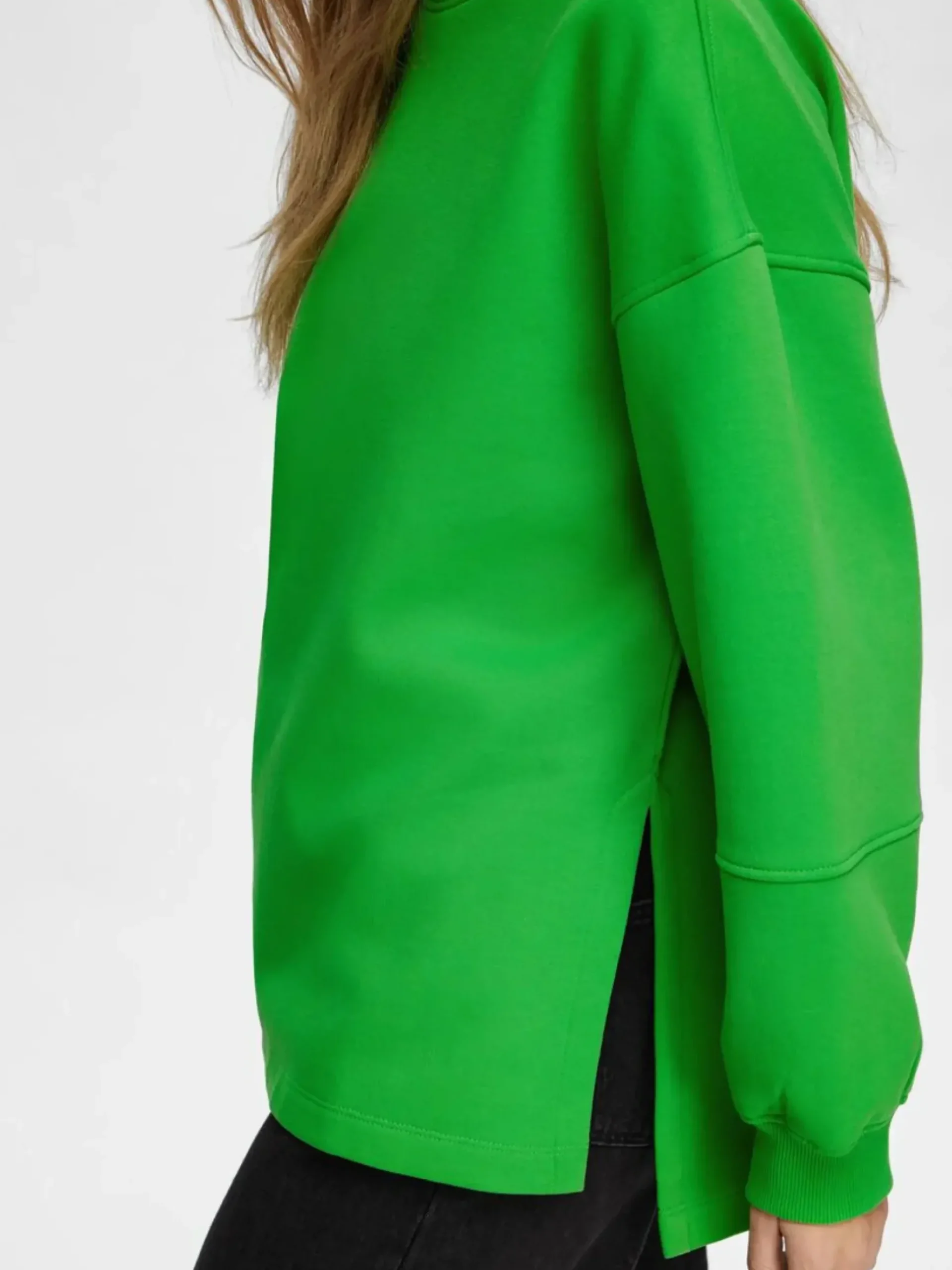 Selected Femme Pullover Yrsa Ls Crew Neck Sweat Groen
