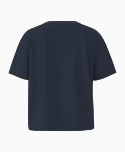 Selected Femme Selected Femme T-Shirt Essential Ssboxy Tee Noos Donker Blauw
