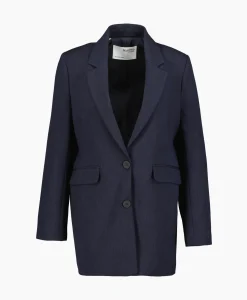 Selected Femme Selected Femme Jasje Rita Ls Relaxed Blazer D Sapdonker Blauw