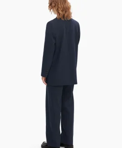 Selected Femme Selected Femme Jasje Rita Ls Relaxed Blazer D Sapdonker Blauw