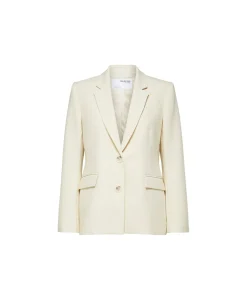 Selected Femme Selected Femme Jasje Rita Classic Blazer Birch B Off White