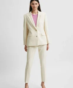 Selected Femme Selected Femme Jasje Rita Classic Blazer Birch B Off White
