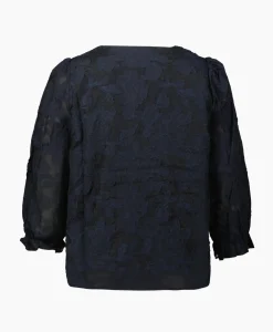 Selected Femme Top Cathi-Sadie 3/4 Ff Donker Blauw