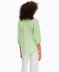 Selected Femme T-Shirt Korte Mouw Alberta 3/4 Stripe Shirt Noos Off White