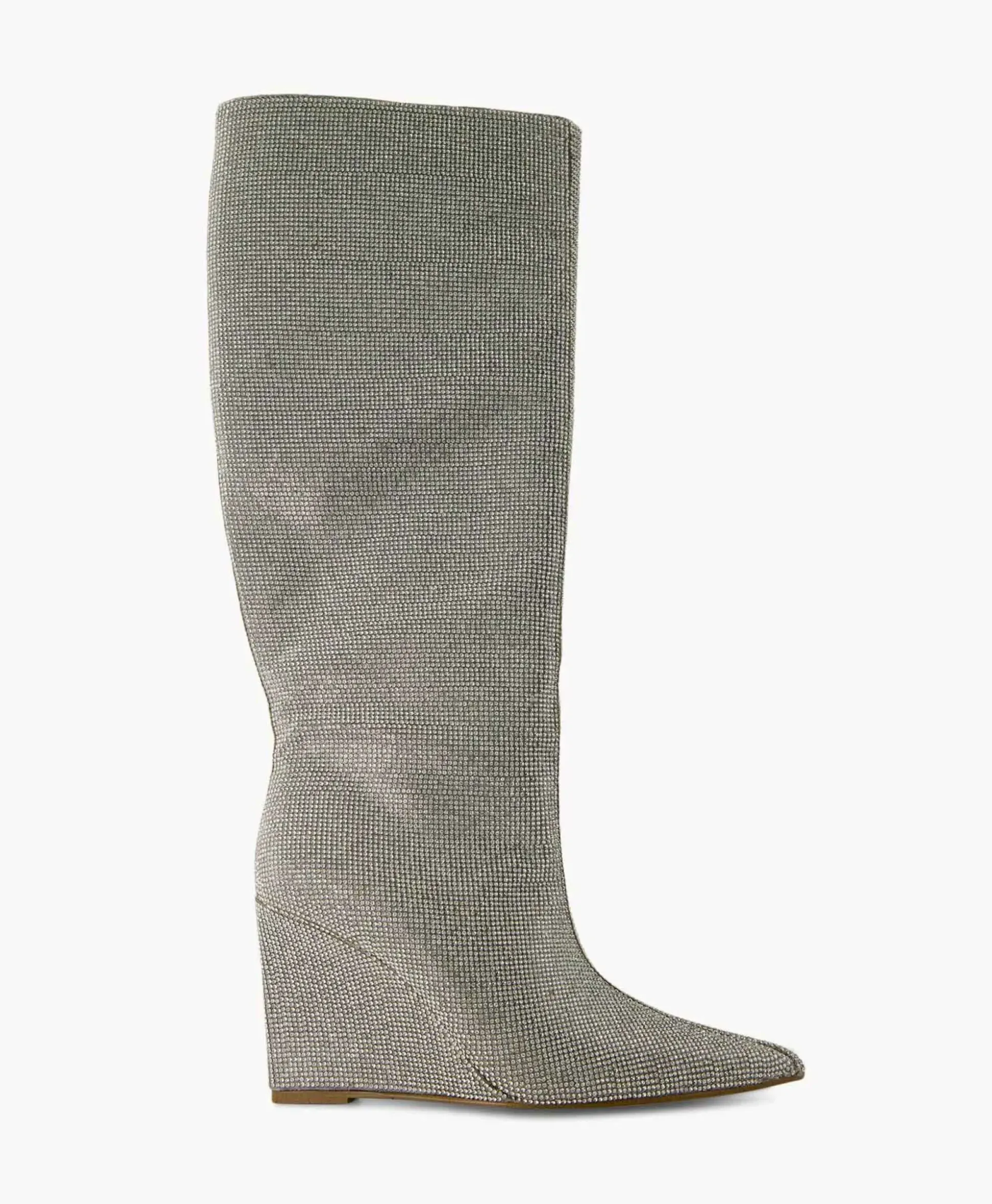 Steve Madden Lange Laars Showout R Zilver
