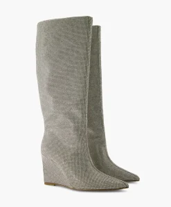 Steve Madden Lange Laars Showout R Zilver