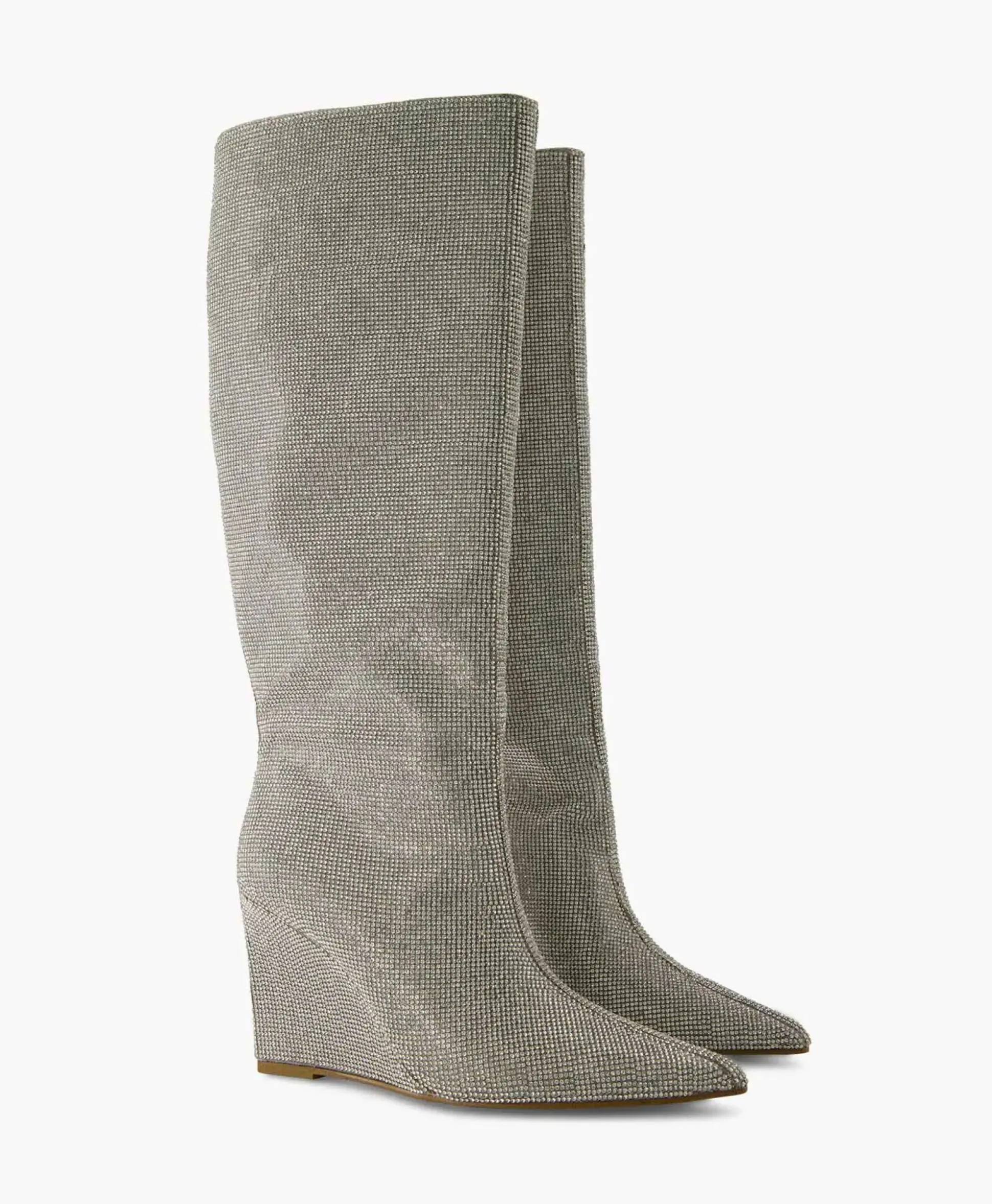 Steve Madden Lange Laars Showout R Zilver
