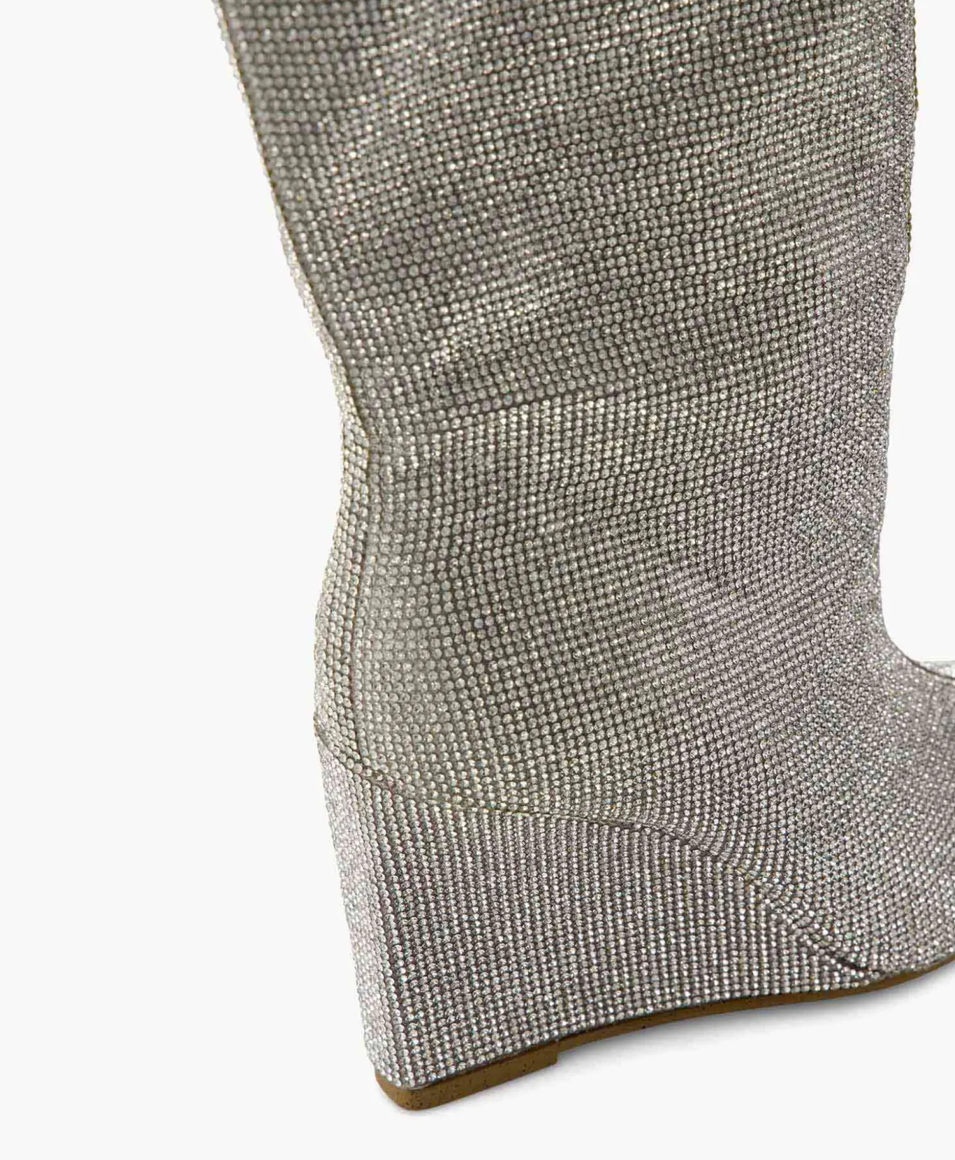 Steve Madden Lange Laars Showout R Zilver