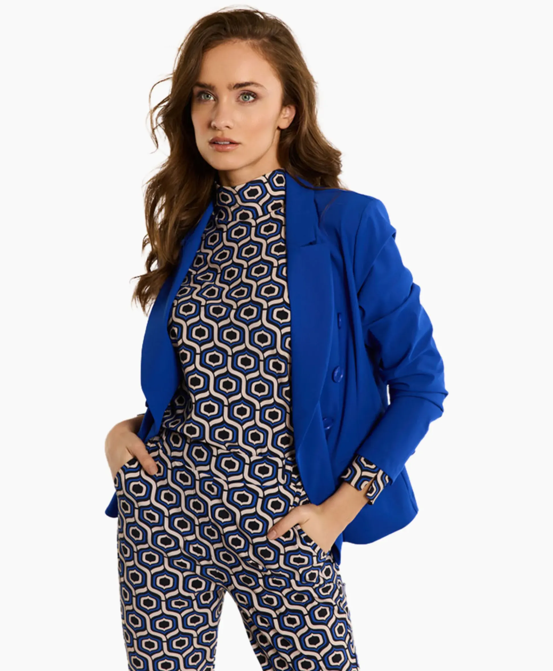 Studio Anneloes Blazer Imari Bonded Blauw