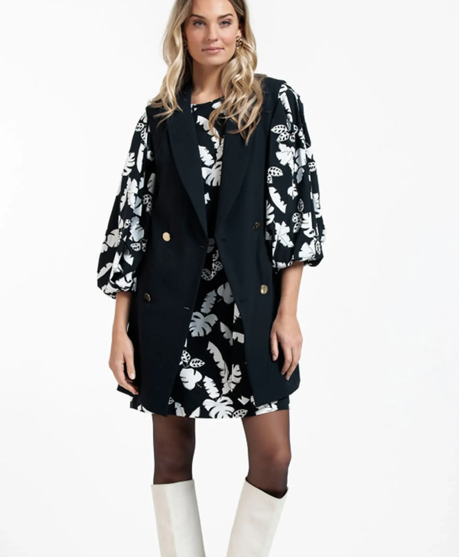 Studio Anneloes Blazer Jazzy Bonded Donker Blauw