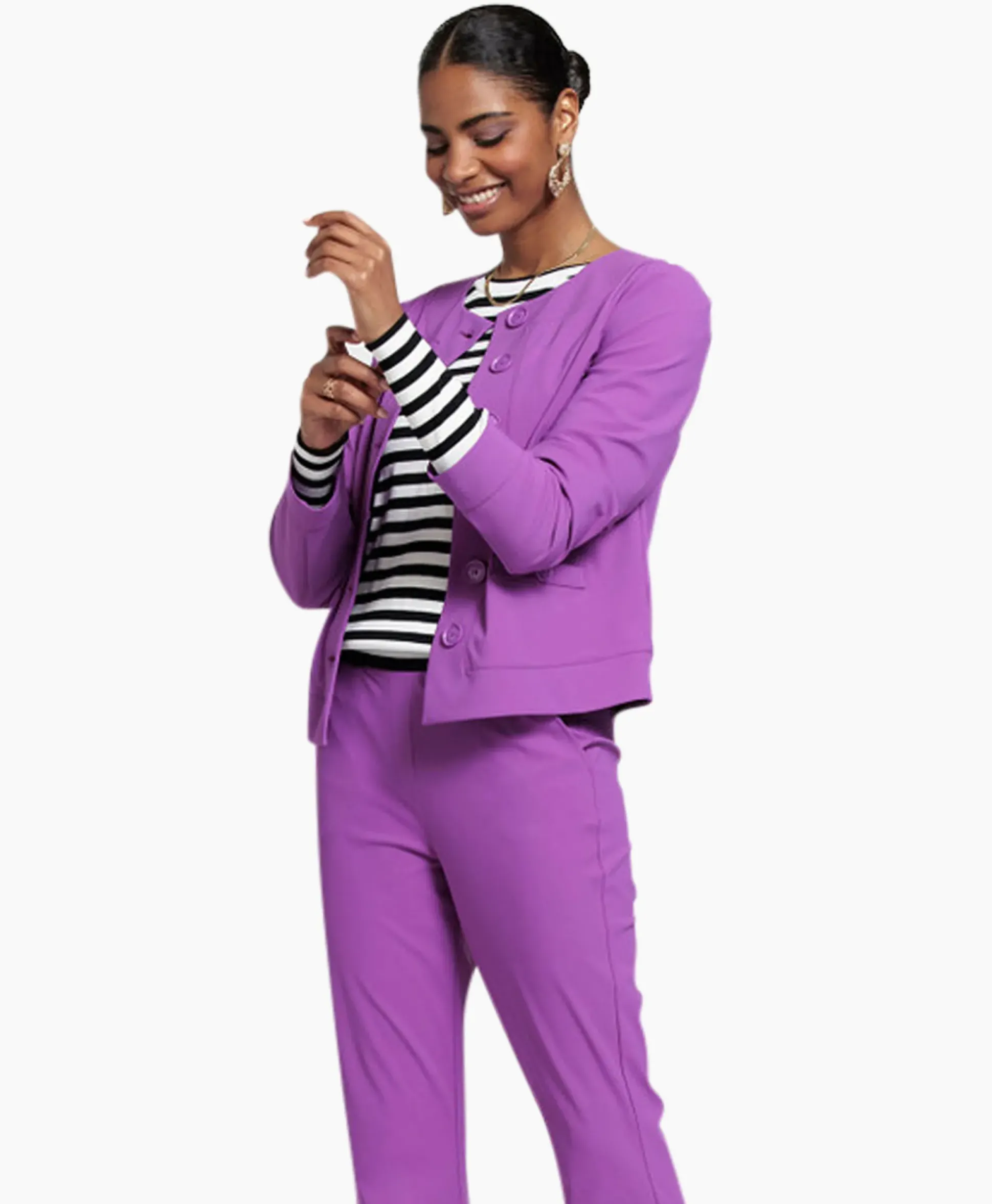 Studio Anneloes Blazer Janet Bonded Paars